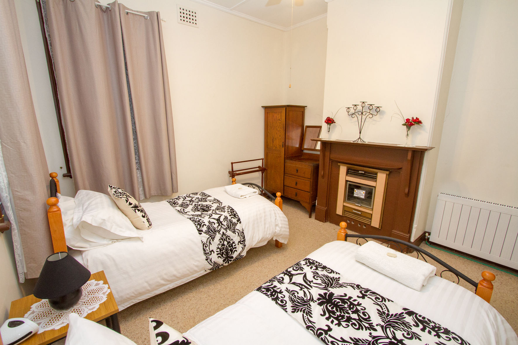 Tastefully appointed Twin rooms  (Three available)
